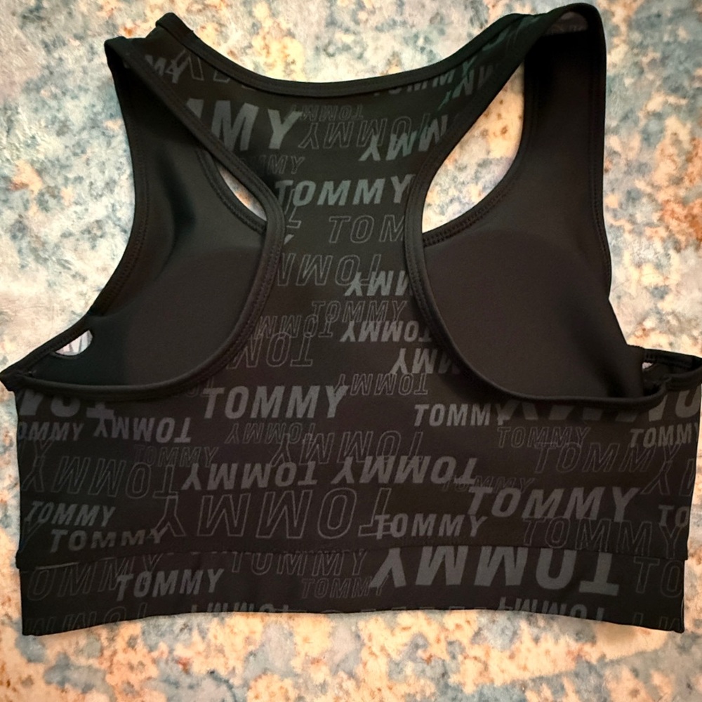 Tommy Hilfiger Sport Logo Print Racerback Bra M - Picture 4 of 6